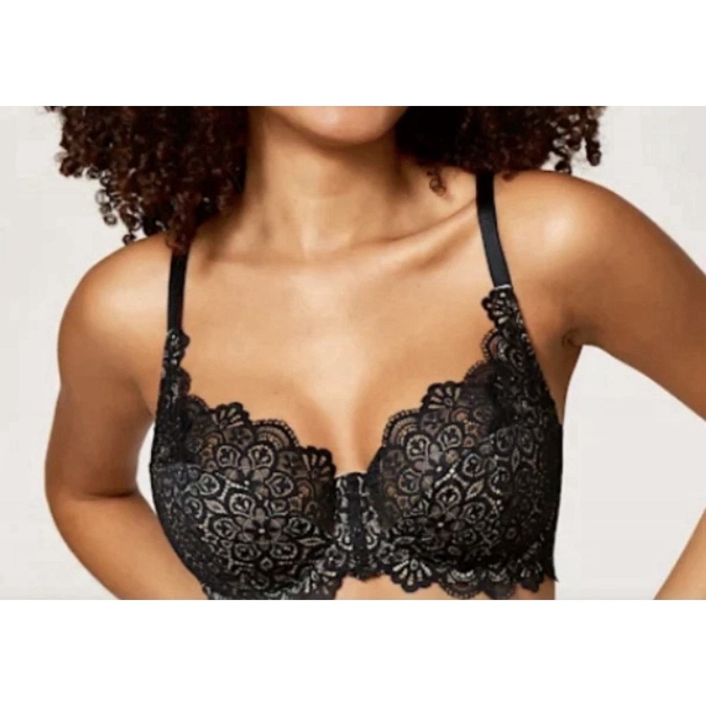 Bravissimo Millie Bra 38DD Black & Nude Lace Underwire LN566 - Excellent